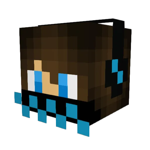 SploofHD Minecraft avatar head, 3D render