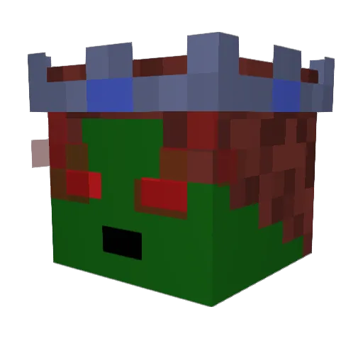 SplotchyRobin53 Minecraft avatar head, 3D render