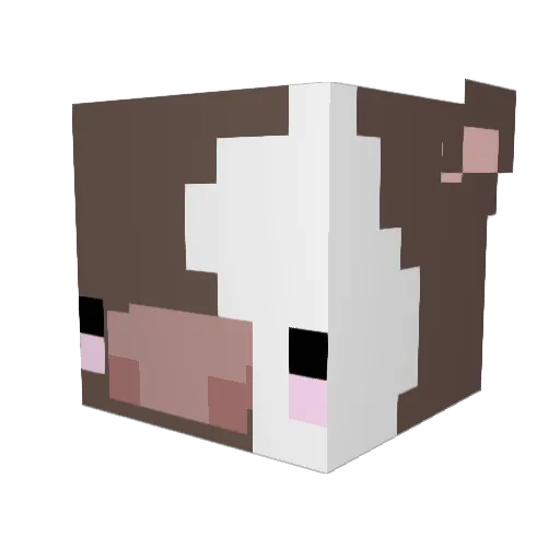 Splounder Minecraft avatar head, 3D render