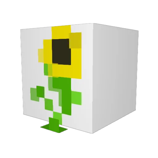 Splukany Minecraft avatar head, 3D render
