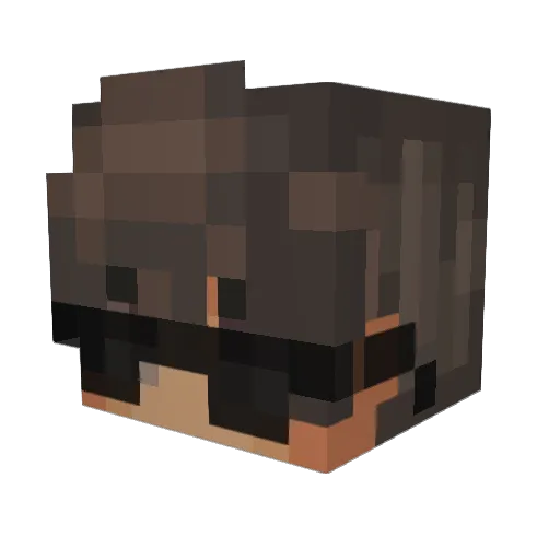 Splunky_ Minecraft avatar head, 3D render