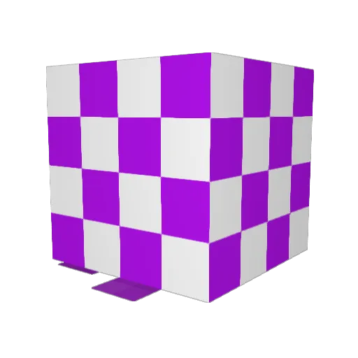 Splyced Minecraft avatar head, 3D render
