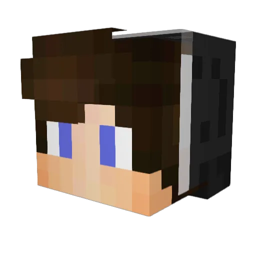 SpoNNN Minecraft avatar head, 3D render