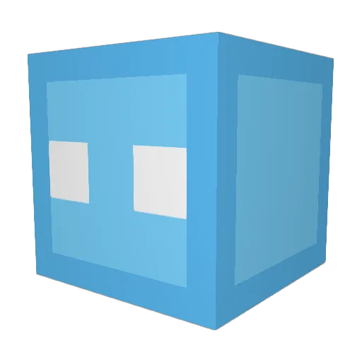 Spocco Minecraft avatar head, 3D render