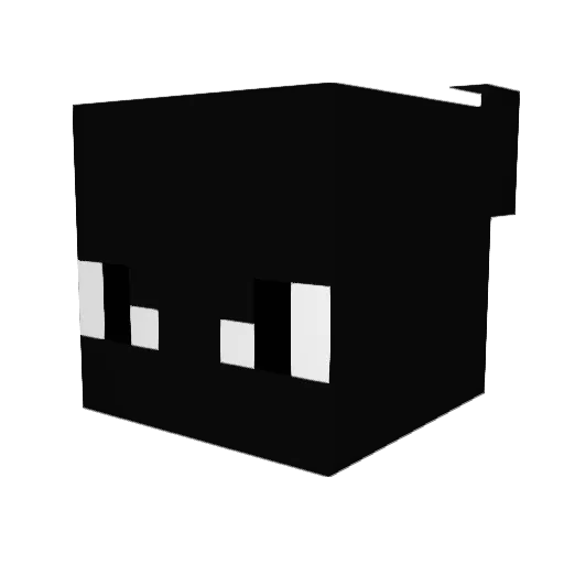 SpocoPoco Minecraft avatar head, 3D render