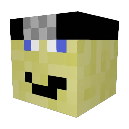 SpoconPiasek2137 Minecraft avatar head, 3D render