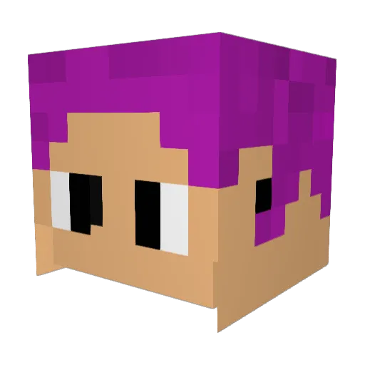 SpoderFukr Minecraft avatar head, 3D render