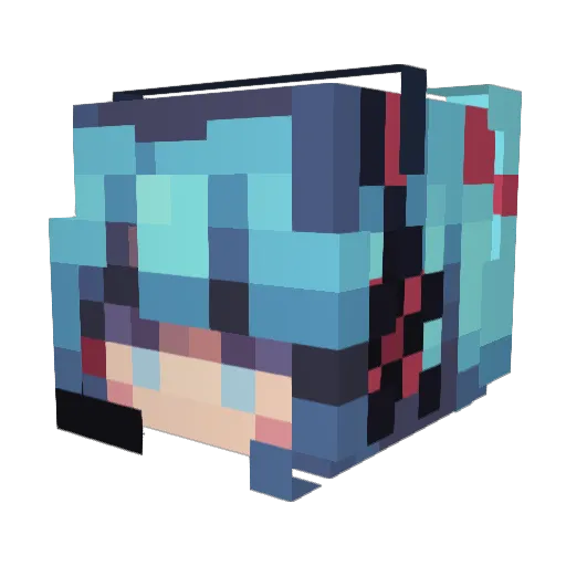 Spoicy_Takis Minecraft avatar head, 3D render
