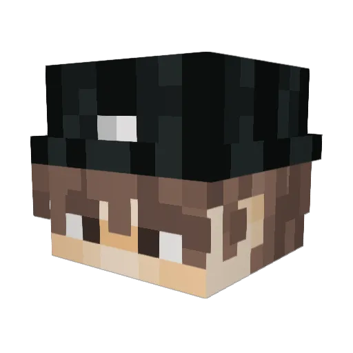SpoikyYT Minecraft avatar head, 3D render