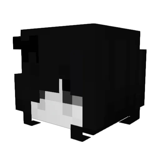 Spoilde Minecraft avatar head, 3D render
