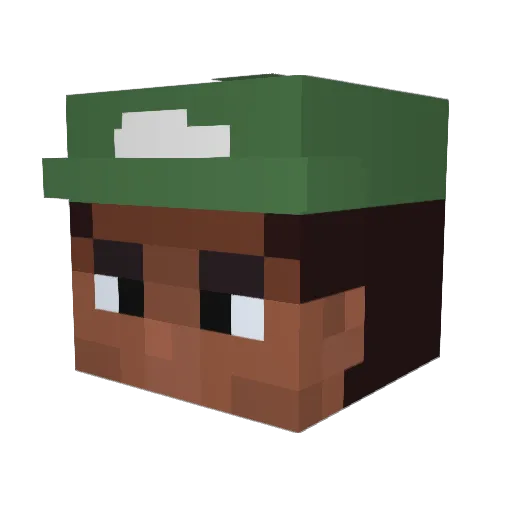 SpoiledMillll Minecraft avatar head, 3D render
