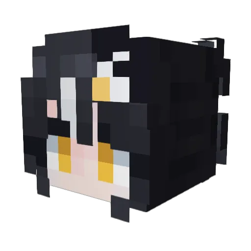 SpongePowered Minecraft avatar head, 3D render