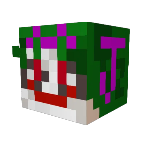 Spongebob88 Minecraft avatar head, 3D render
