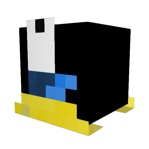 Spongebobian708 Minecraft avatar head, 3D render