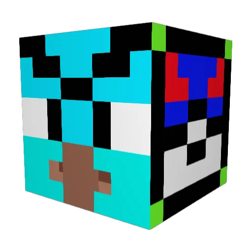Spongeboby1234 Minecraft avatar head, 3D render