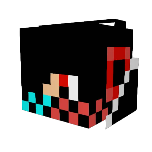 Spongebobz Minecraft avatar head, 3D render