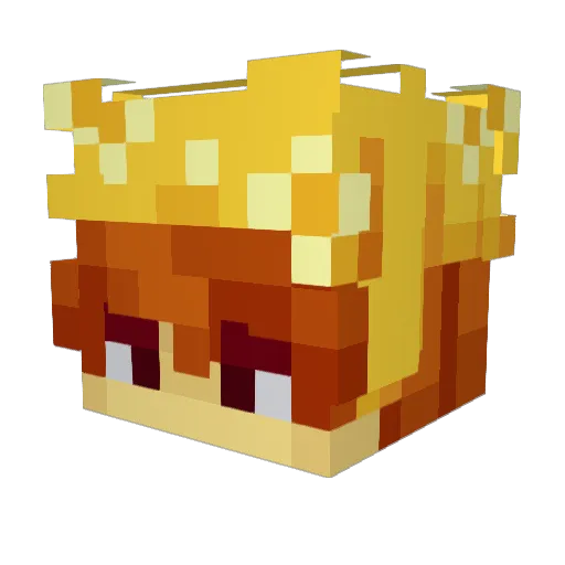SpongyMC_ Minecraft avatar head, 3D render