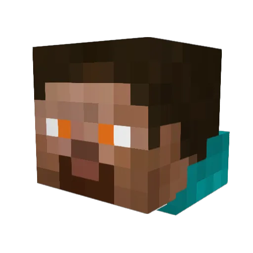 SpongyRider07 Minecraft avatar head, 3D render