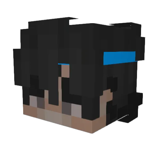 Sponky635 Minecraft avatar head, 3D render
