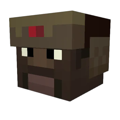 SponkyZ Minecraft avatar head, 3D render