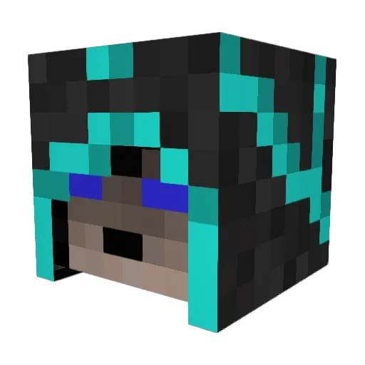 SpontaneousLight Minecraft avatar head, 3D render