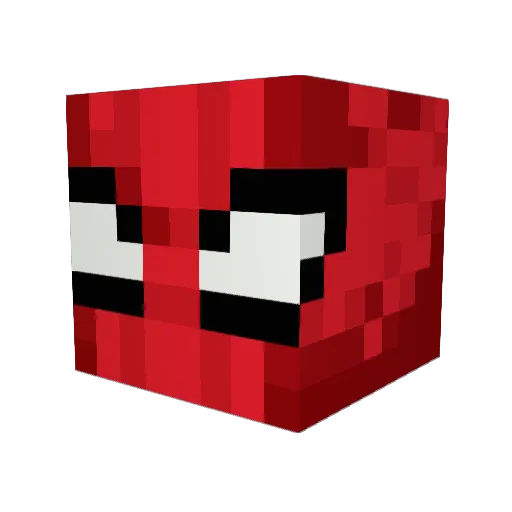 Spoodah Minecraft avatar head, 3D render