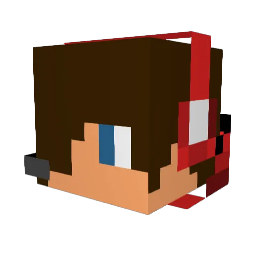 SpooderBro Minecraft avatar head, 3D render
