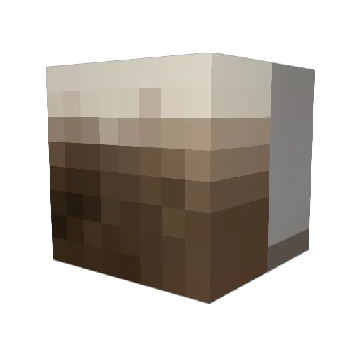 Spooderted Minecraft avatar head, 3D render