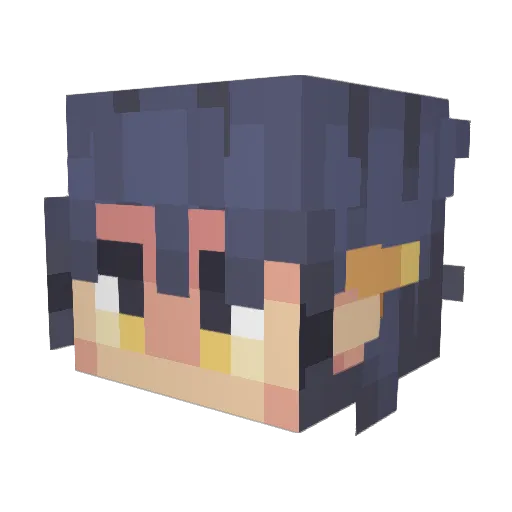 SpoofLoof Minecraft avatar head, 3D render