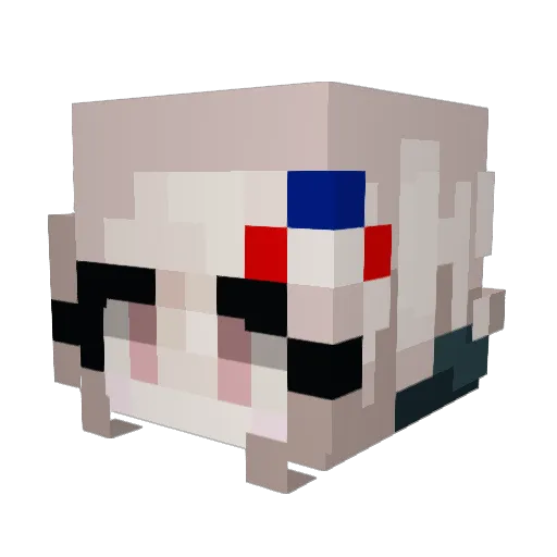 Spoofers22 Minecraft avatar head, 3D render