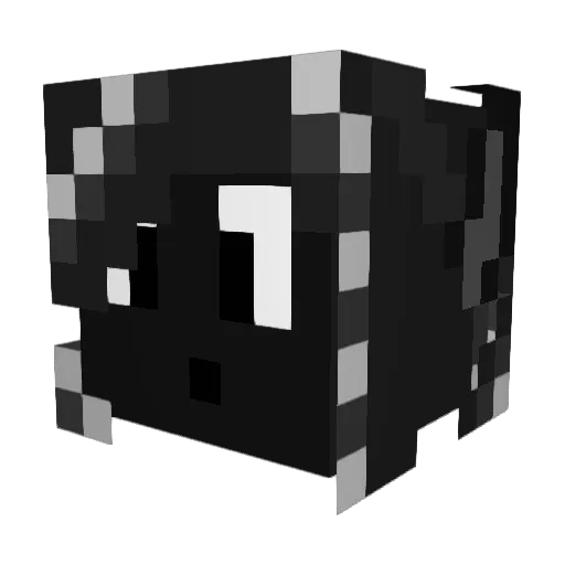 Spoofurr Minecraft avatar head, 3D render