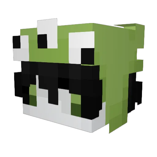 Spooglino Minecraft avatar head, 3D render