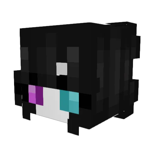 Spook1e Minecraft avatar head, 3D render