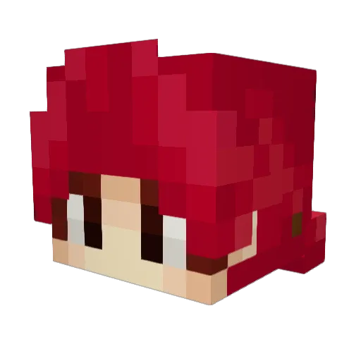 Spookerbox Minecraft avatar head, 3D render