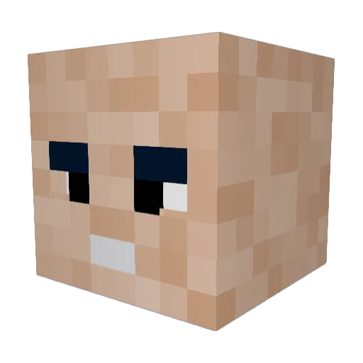 Spooki_Boi Minecraft avatar head, 3D render