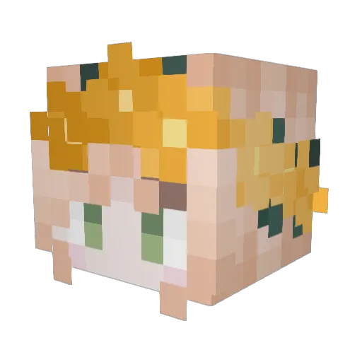 SpookieRuna Minecraft avatar head, 3D render