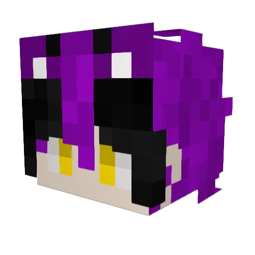 SpookiestKitty Minecraft avatar head, 3D render