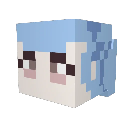 SpookityBoots Minecraft avatar head, 3D render