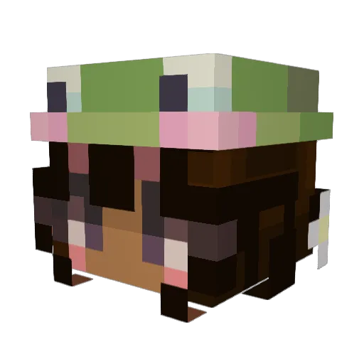 Spookkiiee Minecraft avatar head, 3D render