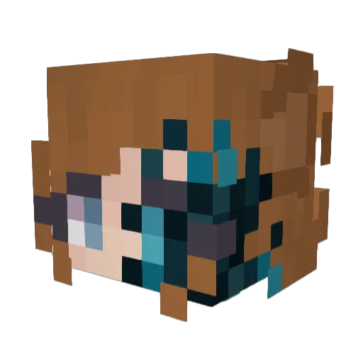 Spookl3y Minecraft avatar head, 3D render