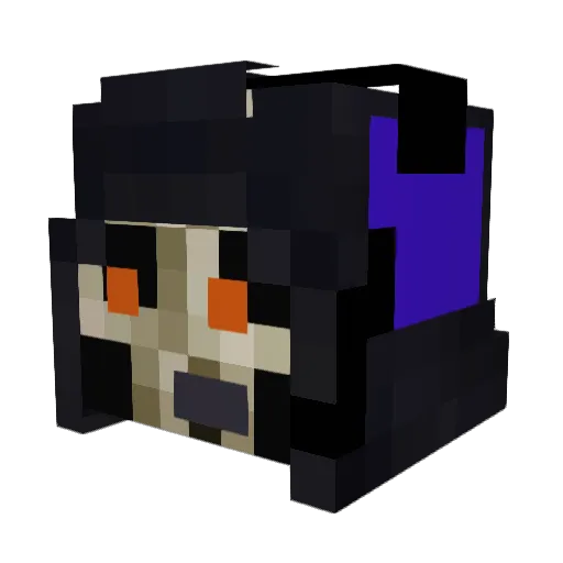 Spooknerd Minecraft avatar head, 3D render