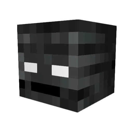 Spooksader Minecraft avatar head, 3D render
