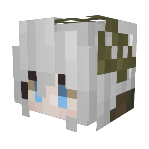 Spooky1933 Minecraft avatar head, 3D render