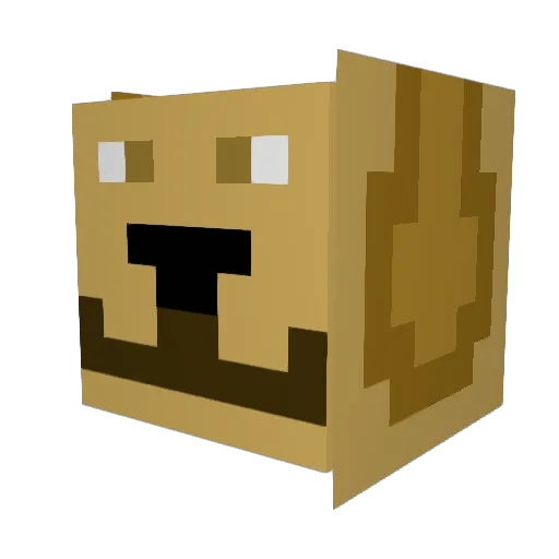Spooky76 Minecraft avatar head, 3D render