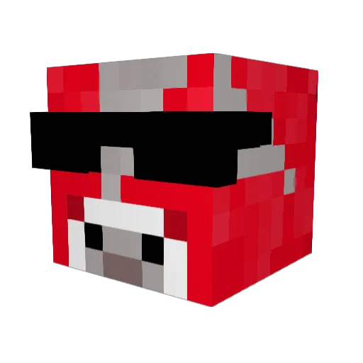 SpookyBake Minecraft avatar head, 3D render