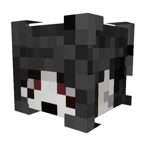 SpookyBatt Minecraft avatar head, 3D render