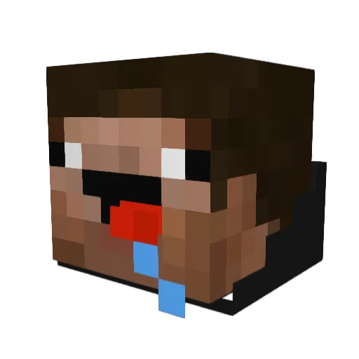SpookyBlooDz Minecraft avatar head, 3D render