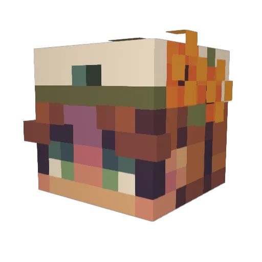 SpookyBoyNumber5 Minecraft avatar head, 3D render