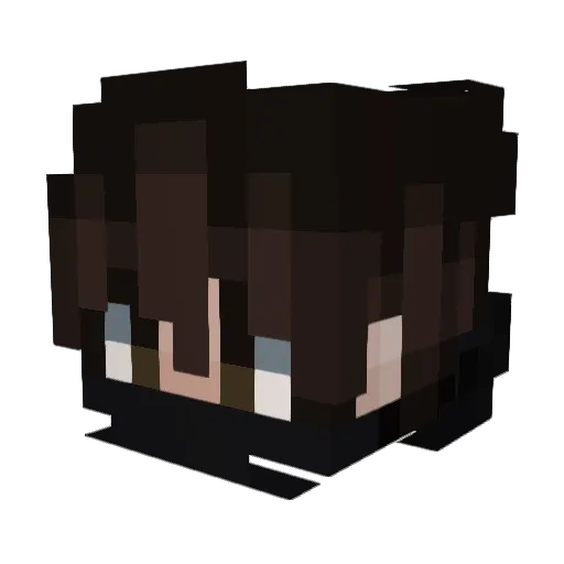 SpookyCactus22 Minecraft avatar head, 3D render