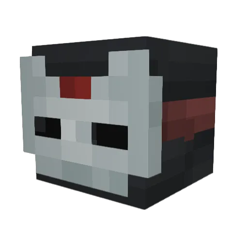 SpookyDaScarry Minecraft avatar head, 3D render